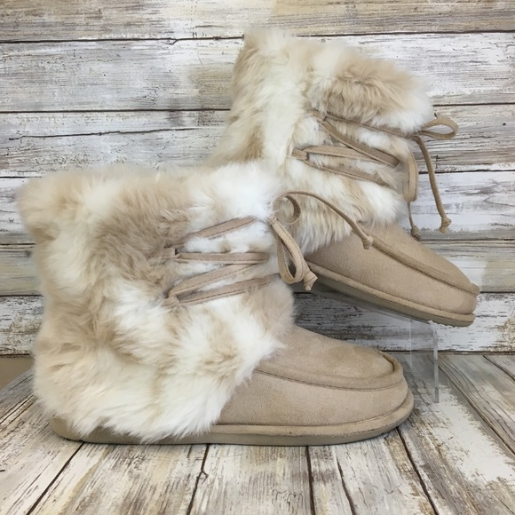 faux fur mukluks